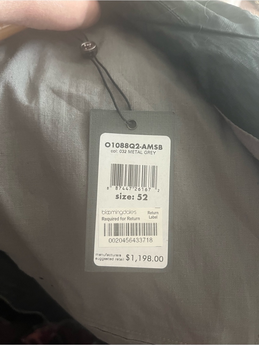 John Varvatos Gray Tag  Jacket (Gray)